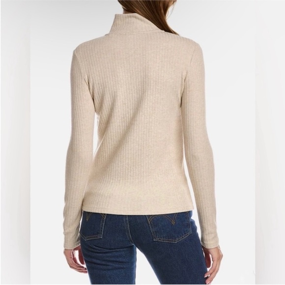 Vince Ribbed Turtleneck 1/2-Zip Sweater NEW - Picture 2 of 5